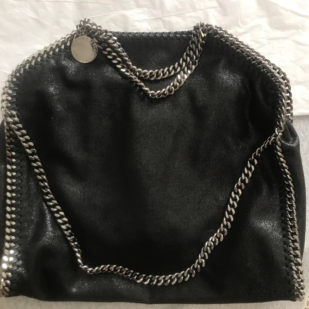 Stella McCartney Falabella foldover tote black